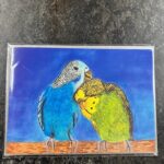 7" x 5" BUDGIES GREETINGS CARD