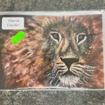 7" x 5" LION GREETINGS CARD