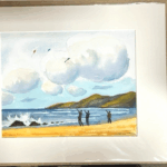 A3 Beach Scene Print