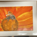 A3 Honeybee on Sunflower Print