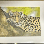 A3 Jaguar On Tree Print