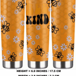 20oz Stainless Steel Insulated Tumbler with Lid - Bee Design 21