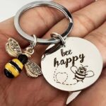 Bee Happy Keyring