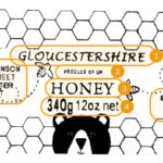 T1 Transparent Honey Jar Label