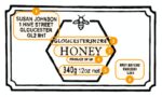 T2 Transparent Honey Jar Label