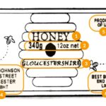 T3 Transparent Honey Jar Label