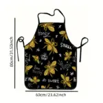 Bees on Black Apron