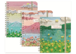 Colourful Mountains, Sea and Flowers Notebook