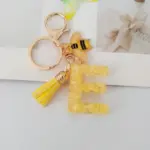 Initial, Bee and Tassel Keyring - Image 3