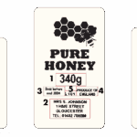 Squeezy Bear Label CLEAR - A in Catalogue PAGE 66 (8oz /12oz /16oz)