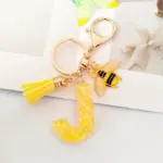 Initial, Bee and Tassel Keyring - Image 5