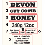 Clear PORTRAIT Label 36x45mm, 35x50mm, 35x60mm ADD ANY TEXT