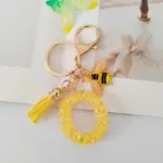 Initial, Bee and Tassel Keyring - Image 6