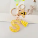Initial, Bee and Tassel Keyring - Image 8