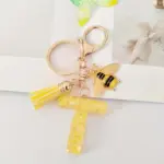 Initial, Bee and Tassel Keyring - Image 9