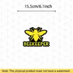 Yellow Beekeeper Car Sticker - Image 2