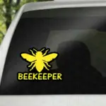 Yellow Beekeeper Car Sticker