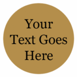 C1 Gold Round Label