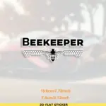 Large Beekeeper Car Sticker