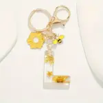 Initial, Bee and Sunflower Keyring - Image 8