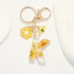 Initial, Bee and Sunflower Keyring - Image 7