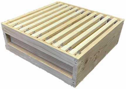 NATIONAL ROCK BOTTOM SUPER+10 SN1 FRAMES+BS SHALLOW WIRED+10 SLOT CASTELLATED SPACERS - CEDAR