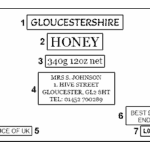 Distinctive Rectangle Label ADD YOUR OWN IMAGE & TEXT