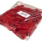 Narrow Plastic Ends - Red