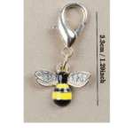 Small Bee Keyring - Crystal and Gold