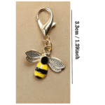 Small Bee Keyring - SILVER