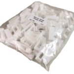 Narrow Plastic Ends - White