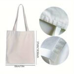 White Tote Bag with Small Bees - Image 2